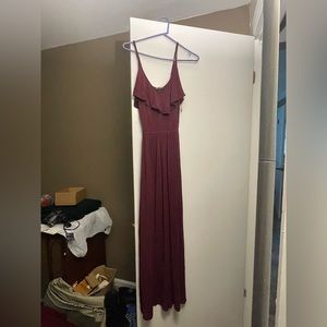 NWOT Express Burgundy Maxi Dress XS